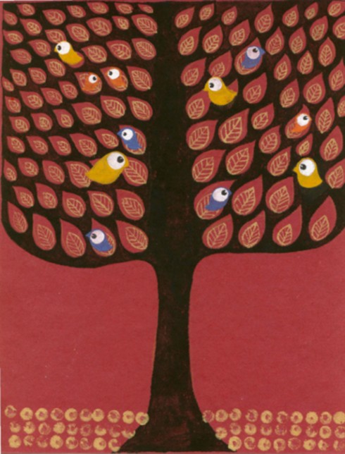 Tree Of Life Series, Mixed Media on Handmade Paper