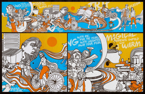 GSK horlicks wall art