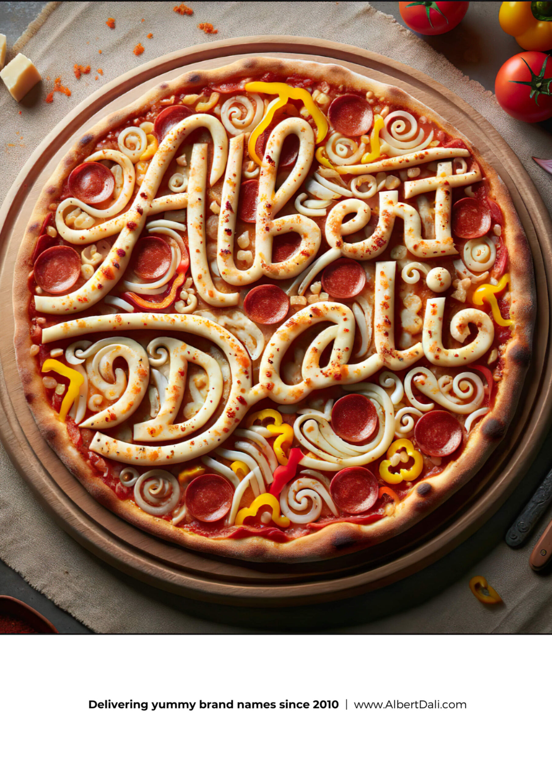 Food Typography by Albert Dali